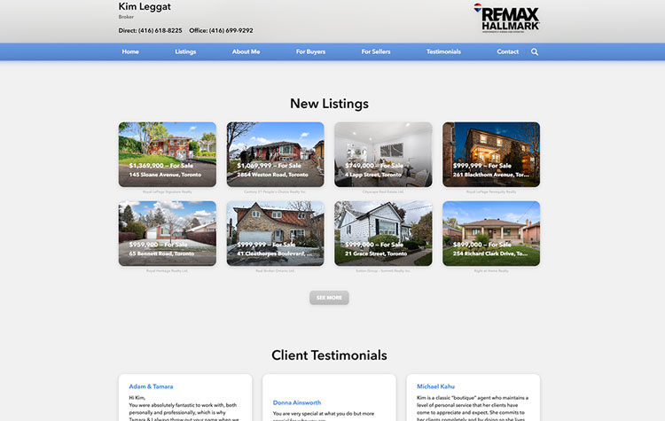 Real Estate Website Example 2